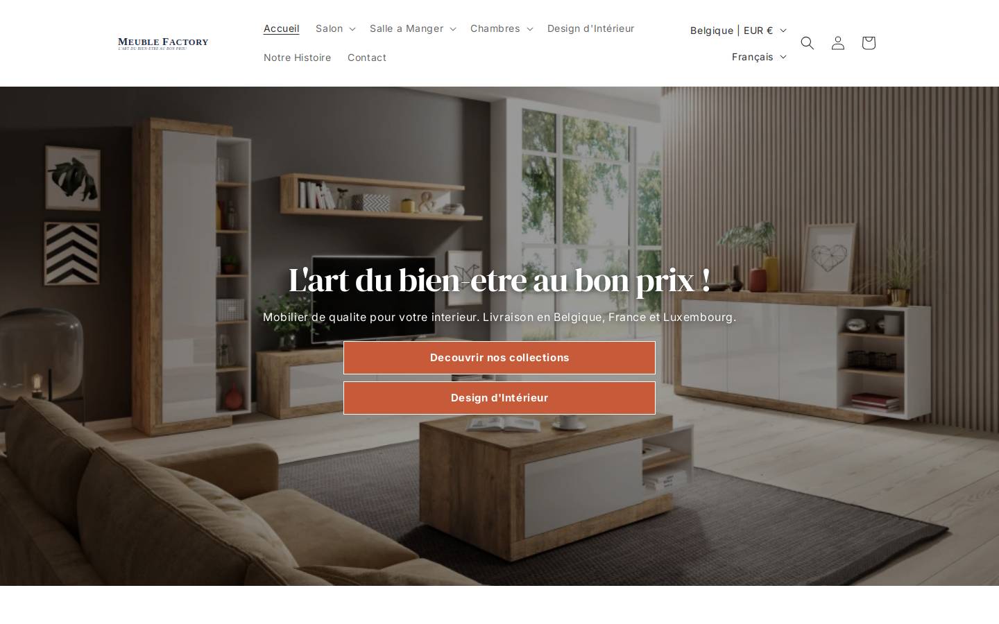 factorymeuble.com homepage screenshot