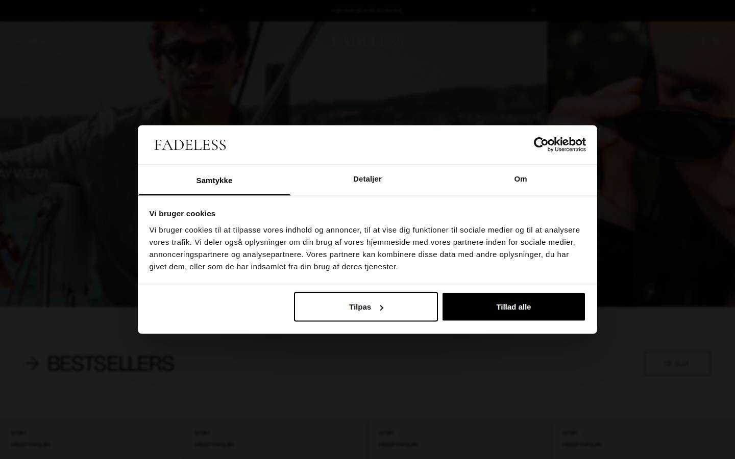 Fadeless homepage screenshot