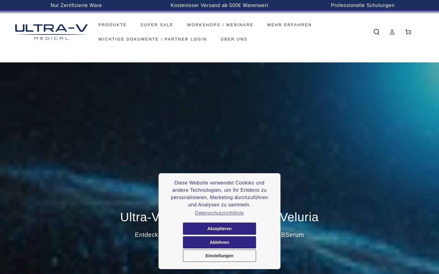 fadenlifting.de homepage screenshot