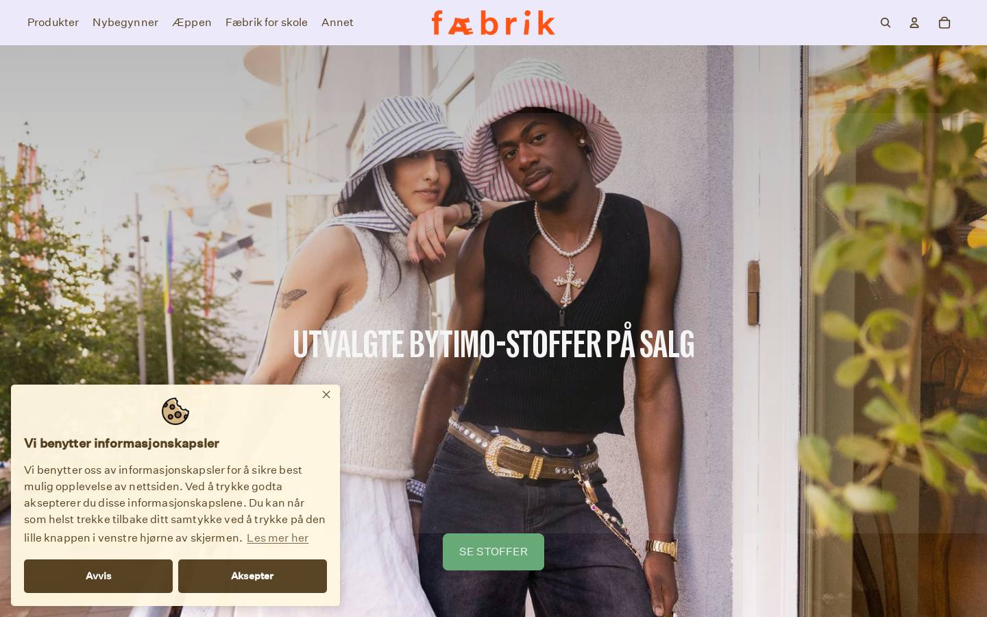 faebrik.no homepage screenshot