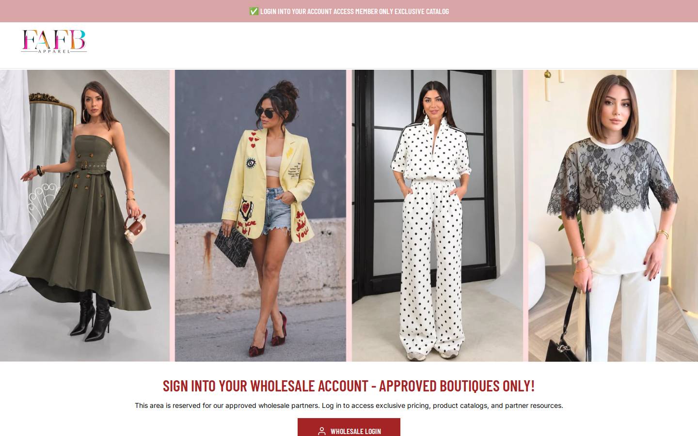 fafbapparel.com homepage screenshot