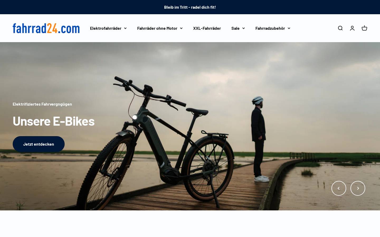 Fahrrad24 homepage screenshot