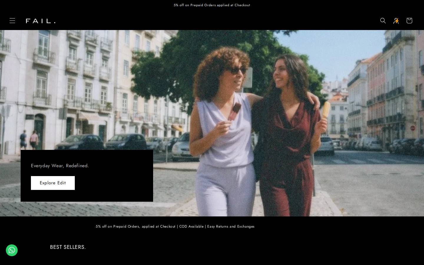 fail.co.in homepage screenshot