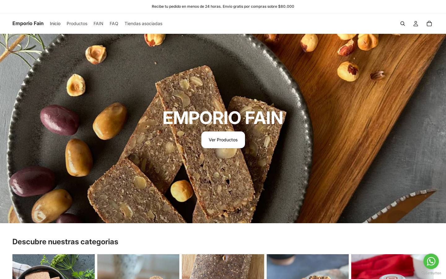fain.cl homepage screenshot