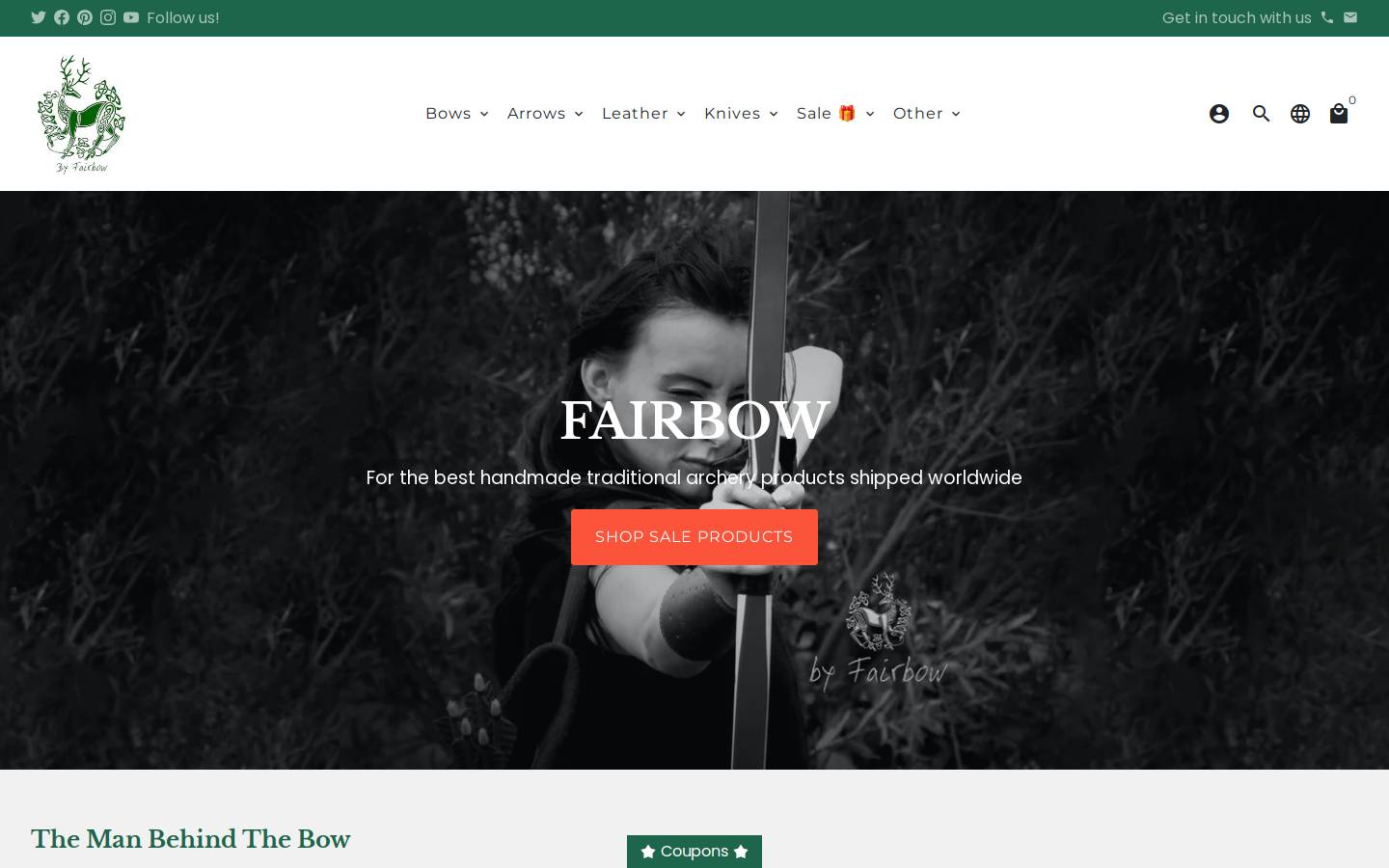 fairbowusa.com homepage screenshot