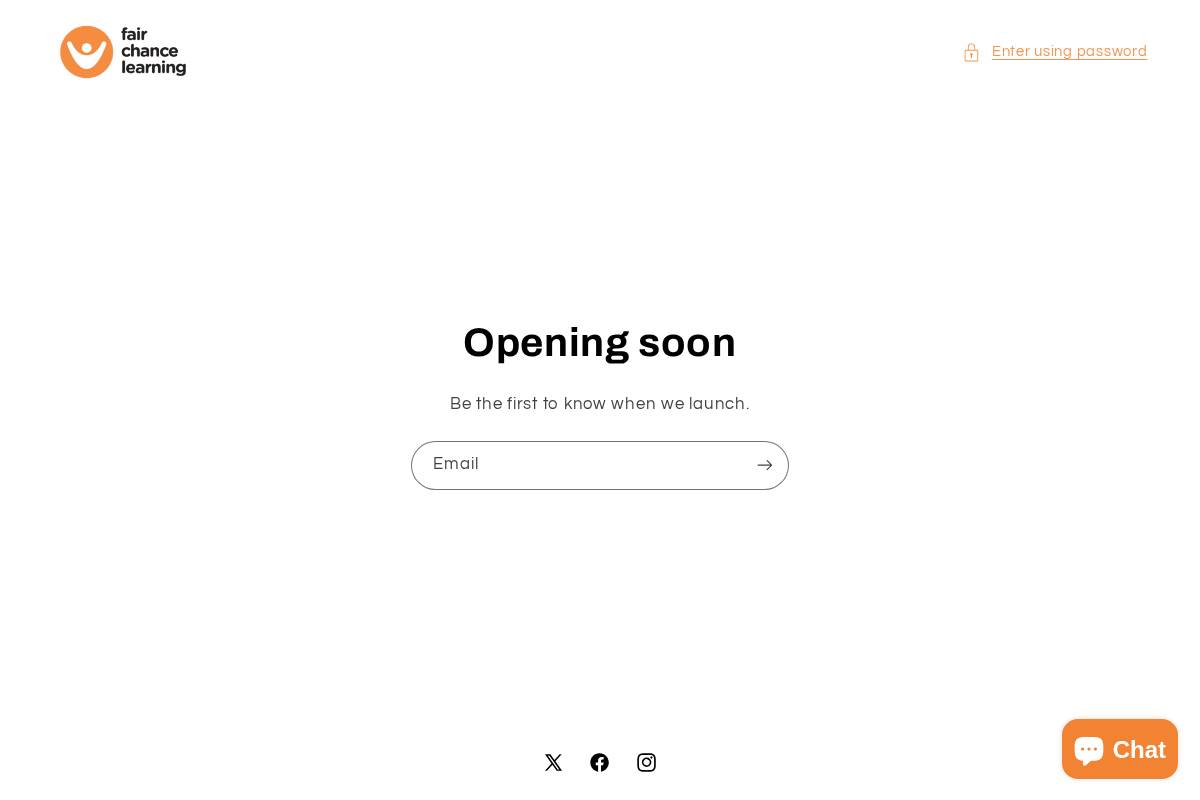 fairchancelearning.shop homepage screenshot