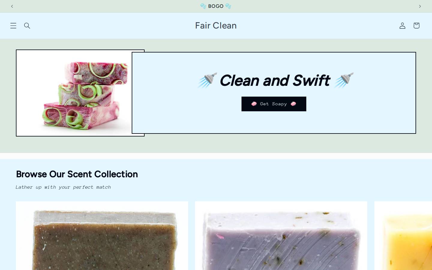 fairclean.org homepage screenshot