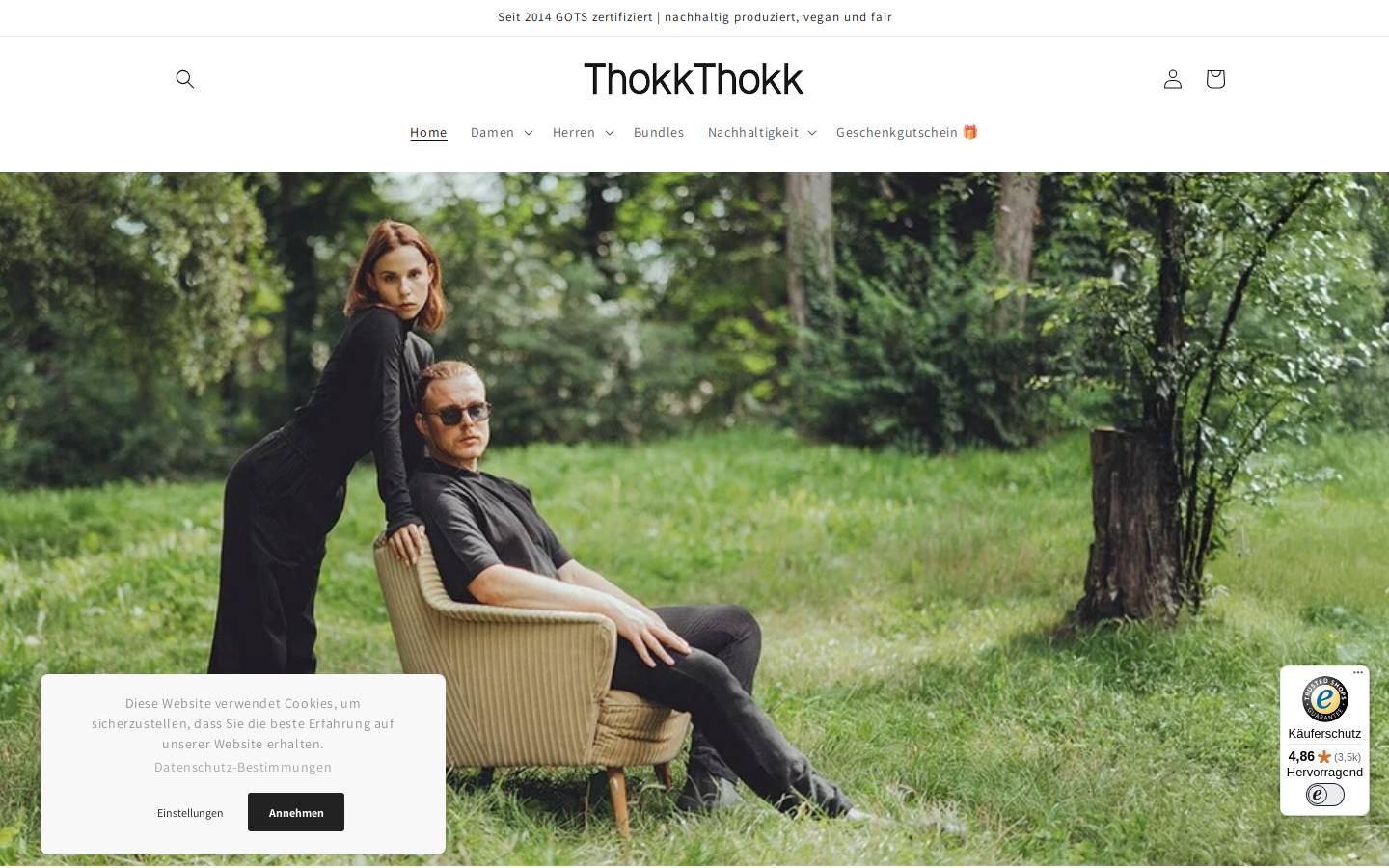 fairfashion.de homepage screenshot