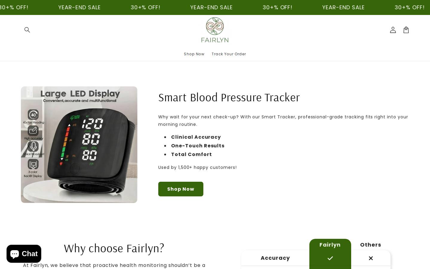 fairlyn.co homepage screenshot