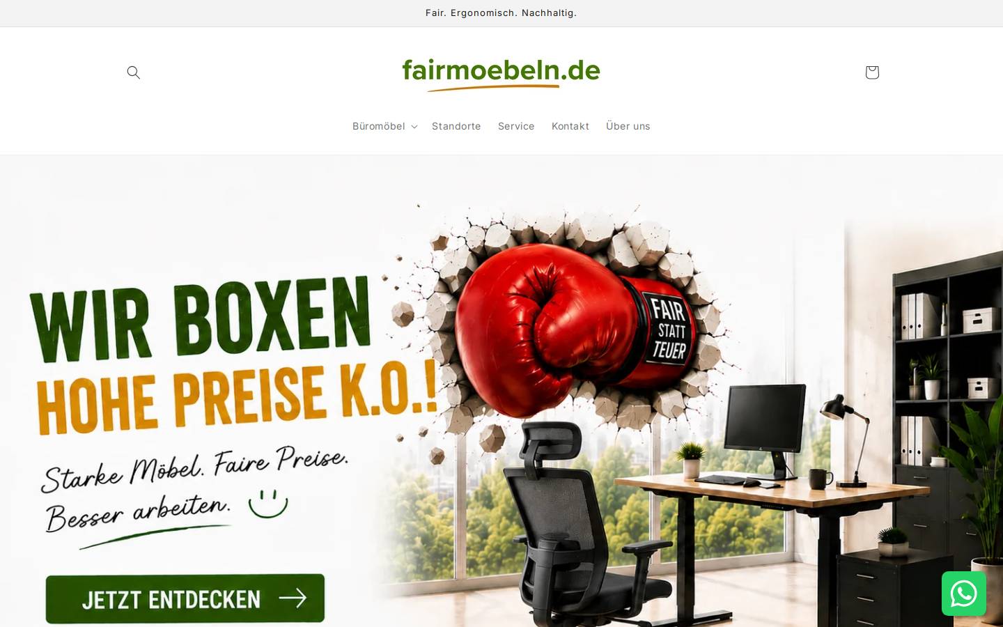 fairmoebeln.de homepage screenshot