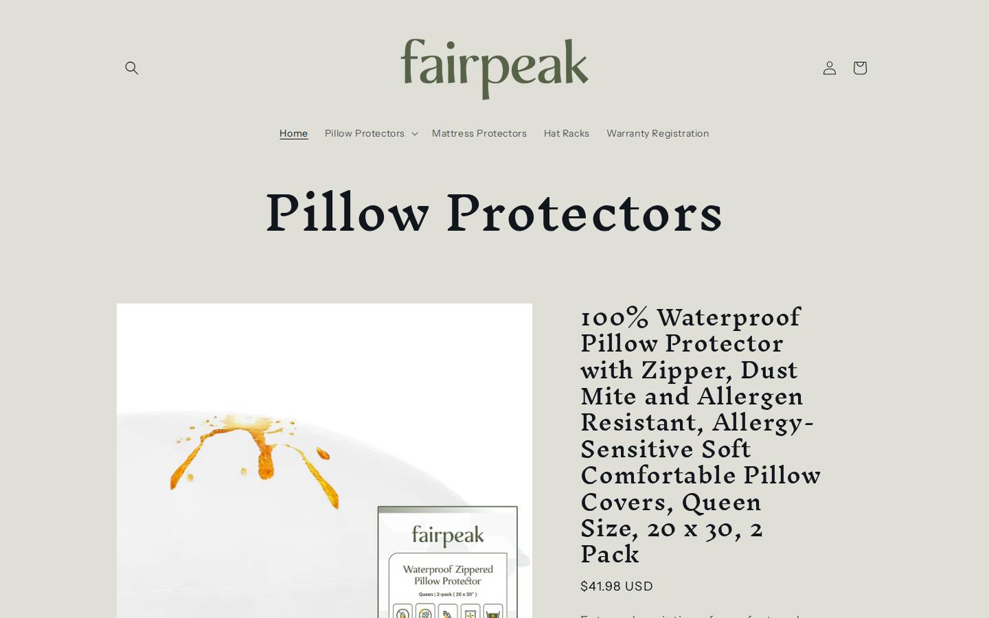 fairpeakhome.com homepage screenshot
