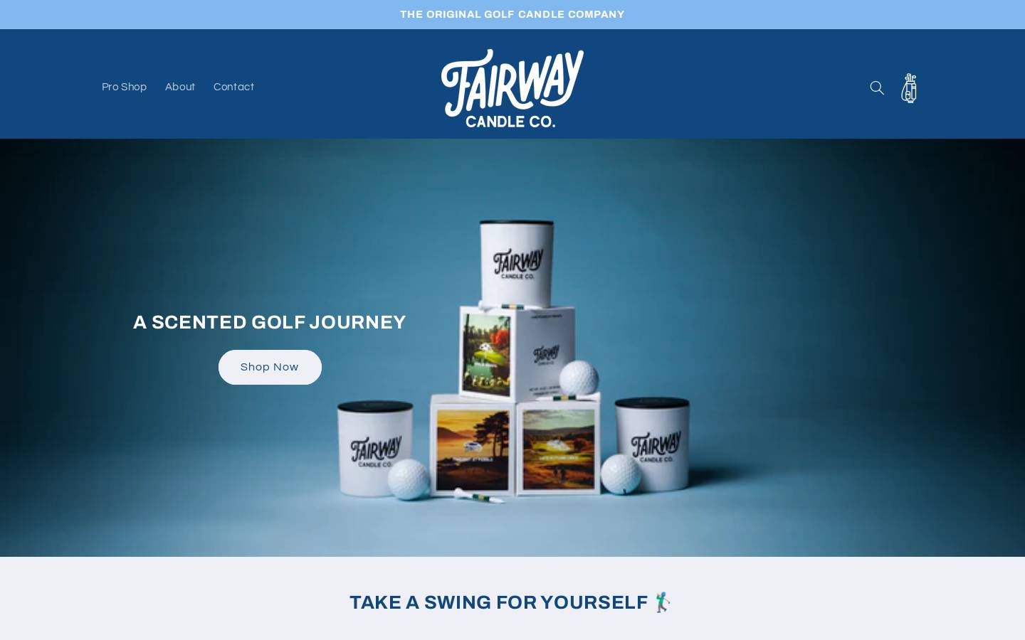 fairwaycandle.co homepage screenshot