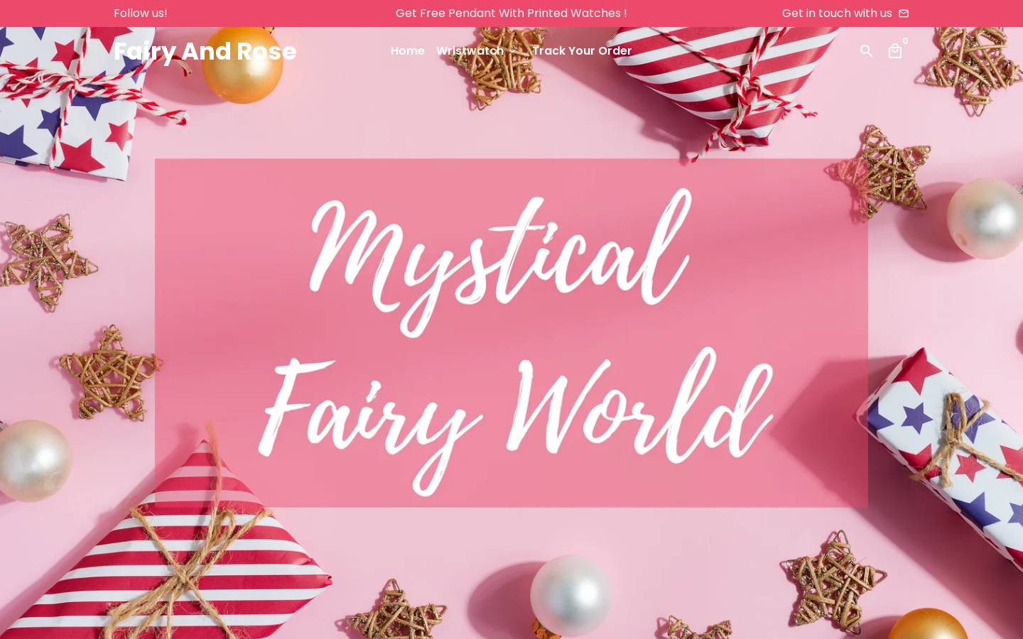 fairyandrose.com homepage screenshot