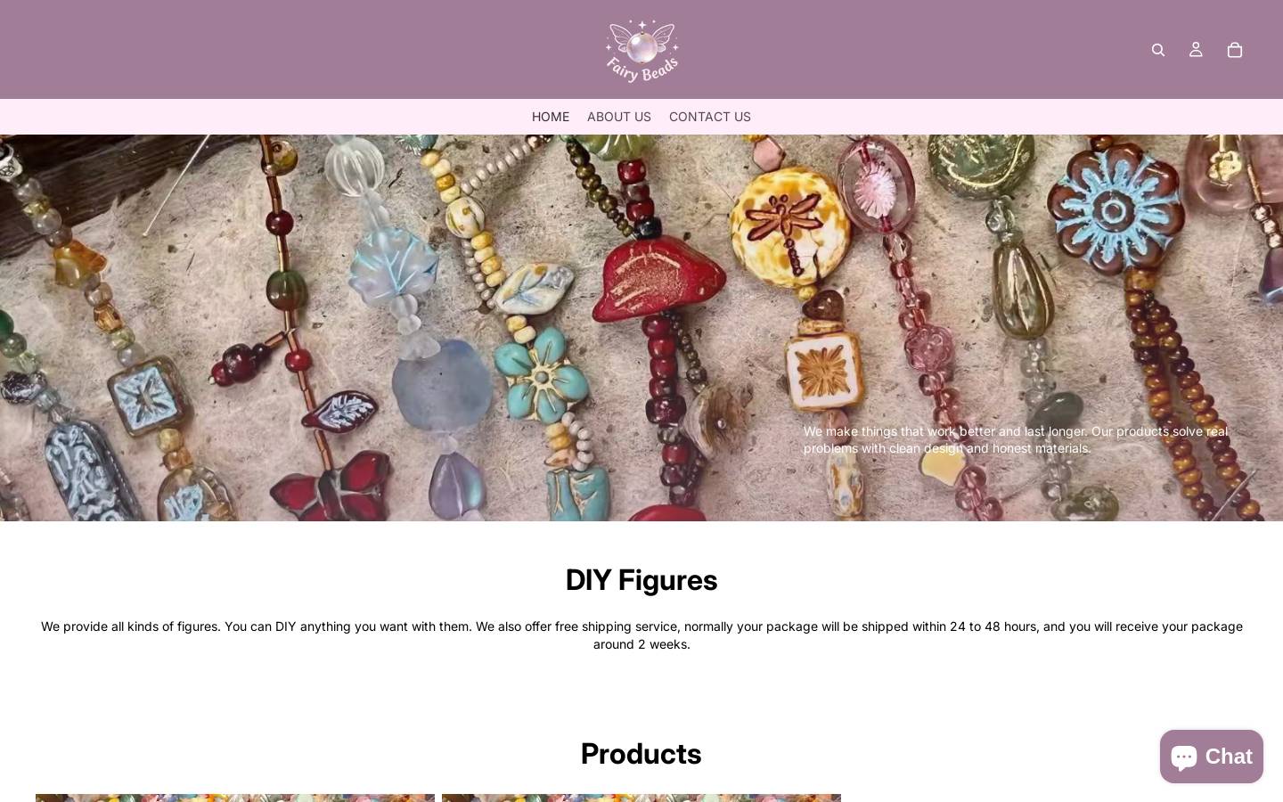 fairybeadskrr.com homepage screenshot