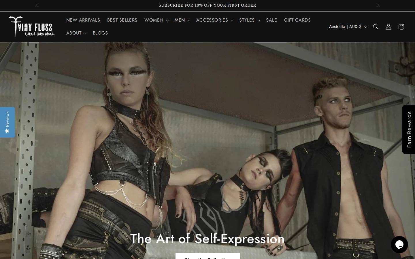 fairyflossbyronbay.com homepage screenshot