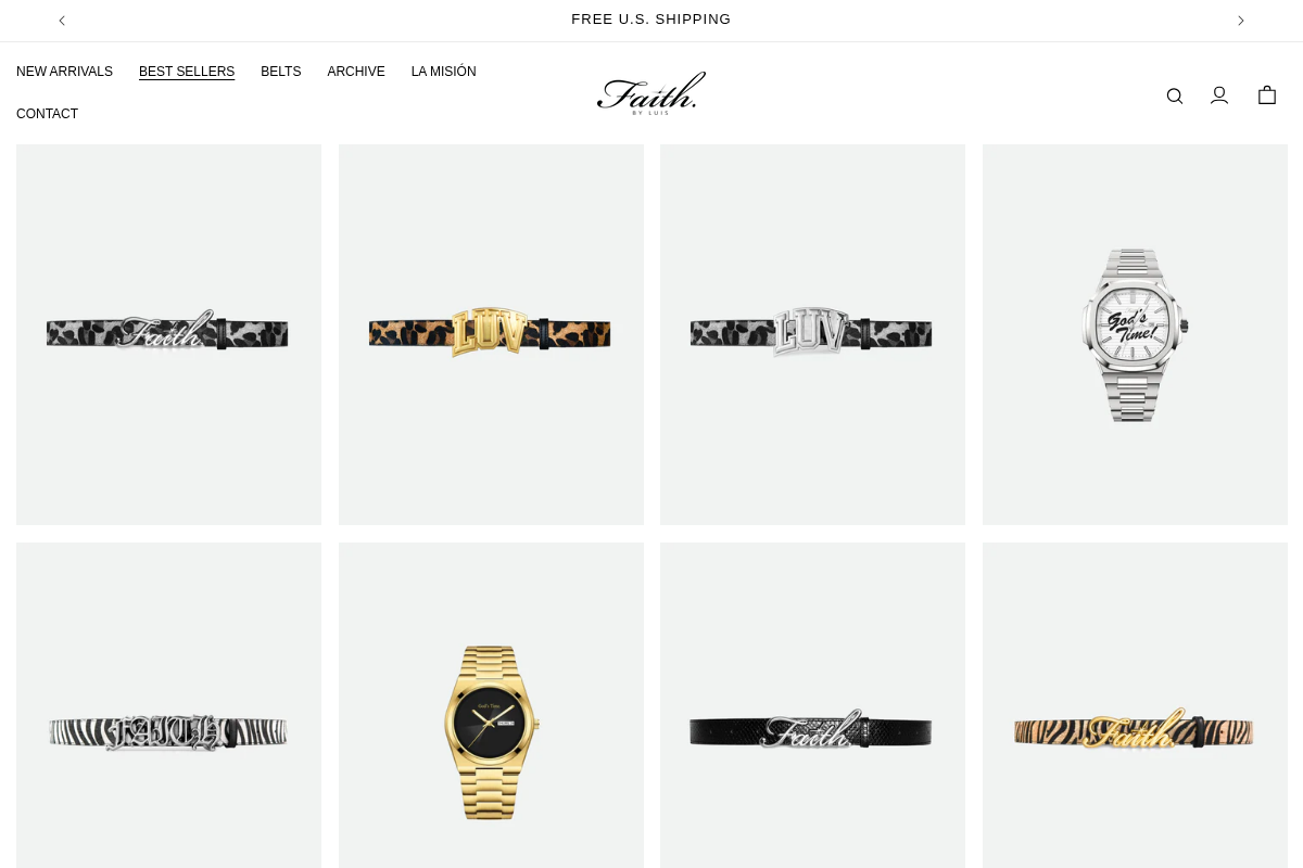 Faithbyluis homepage screenshot