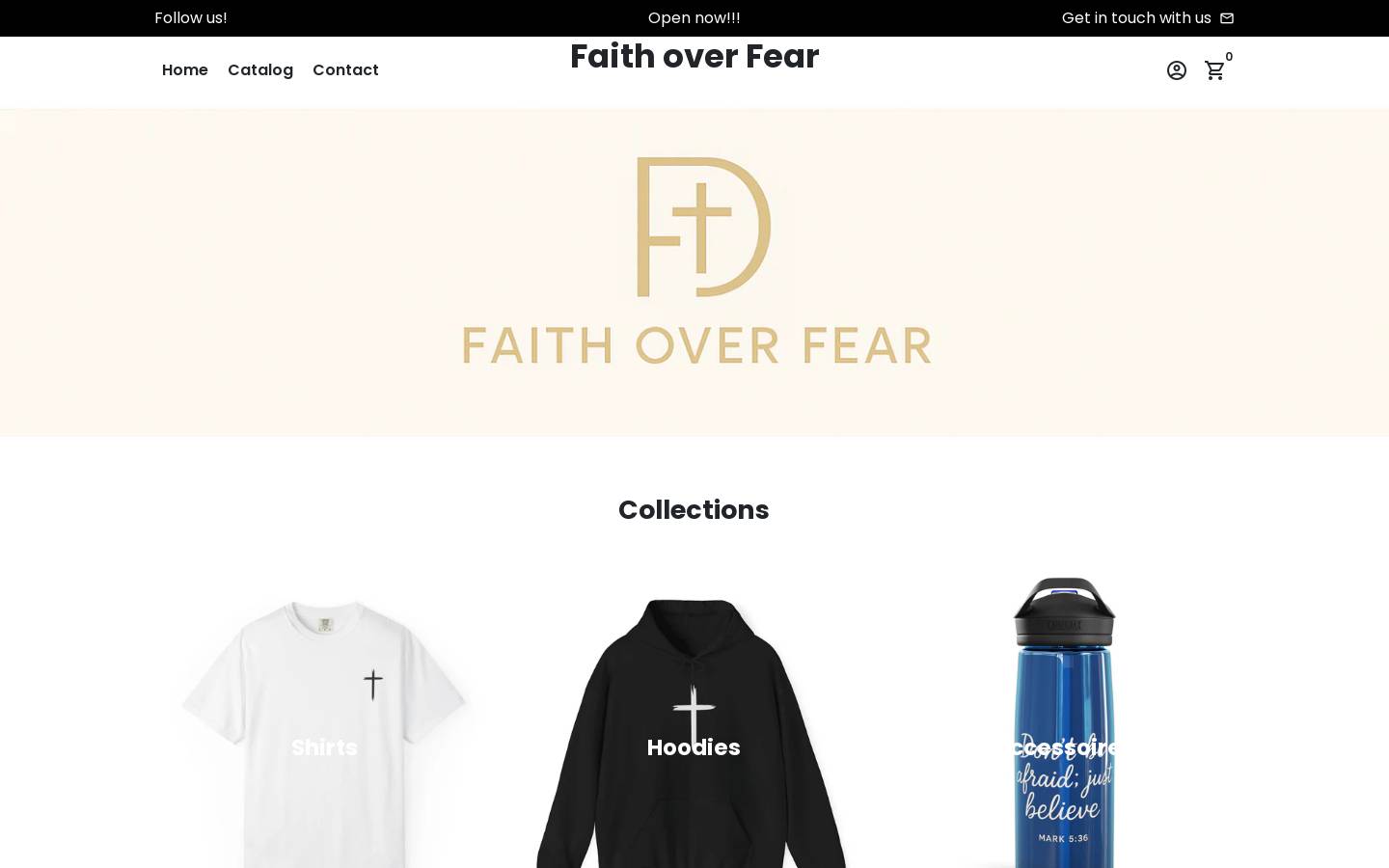 faithoverfear.site homepage screenshot