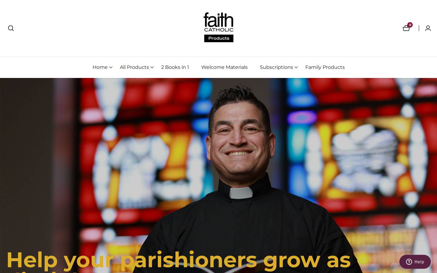 faithproducts.org homepage screenshot
