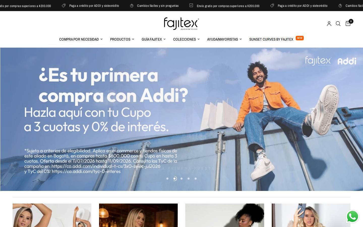 fajasfajitex.com homepage screenshot