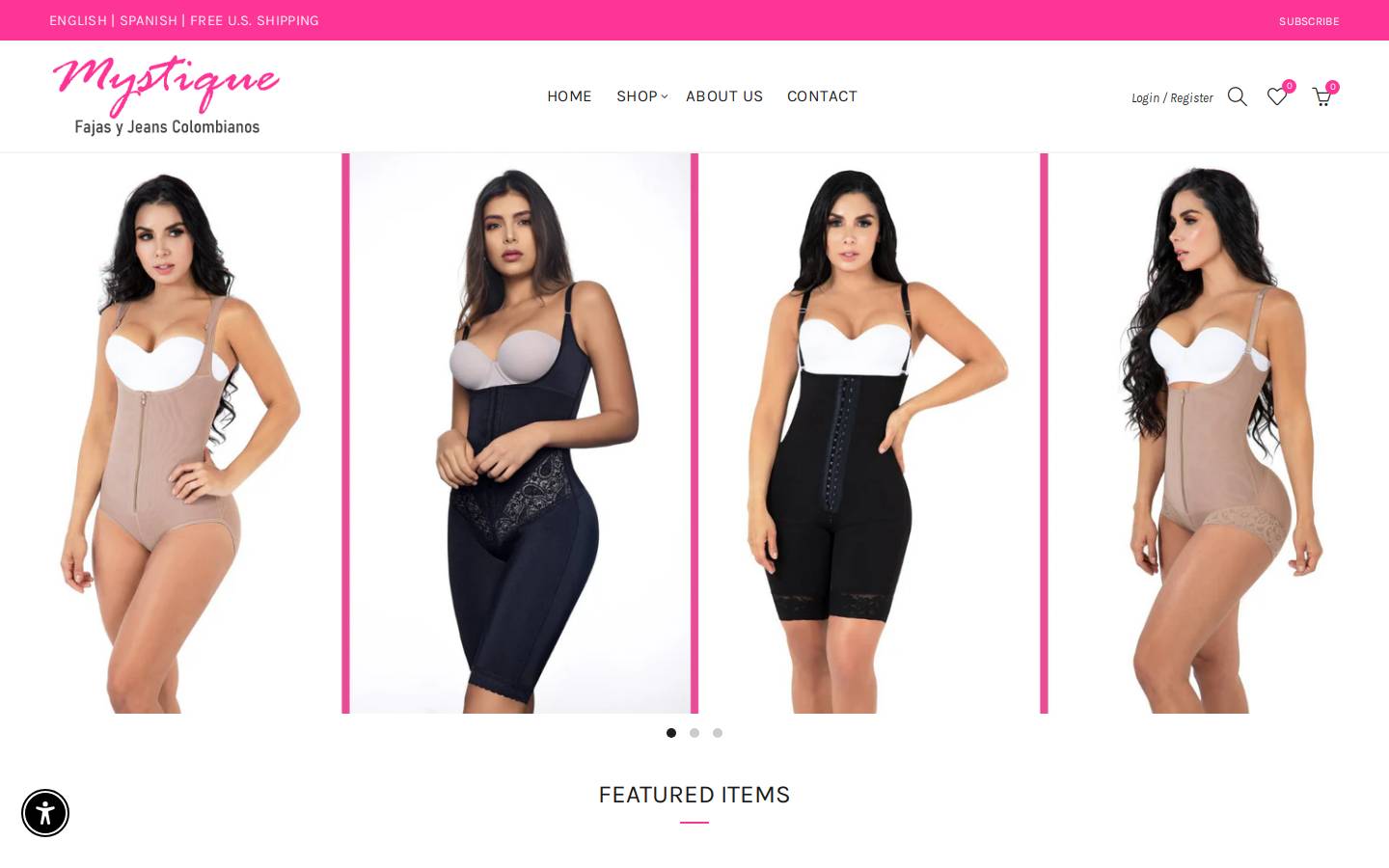 fajasmystique.com homepage screenshot