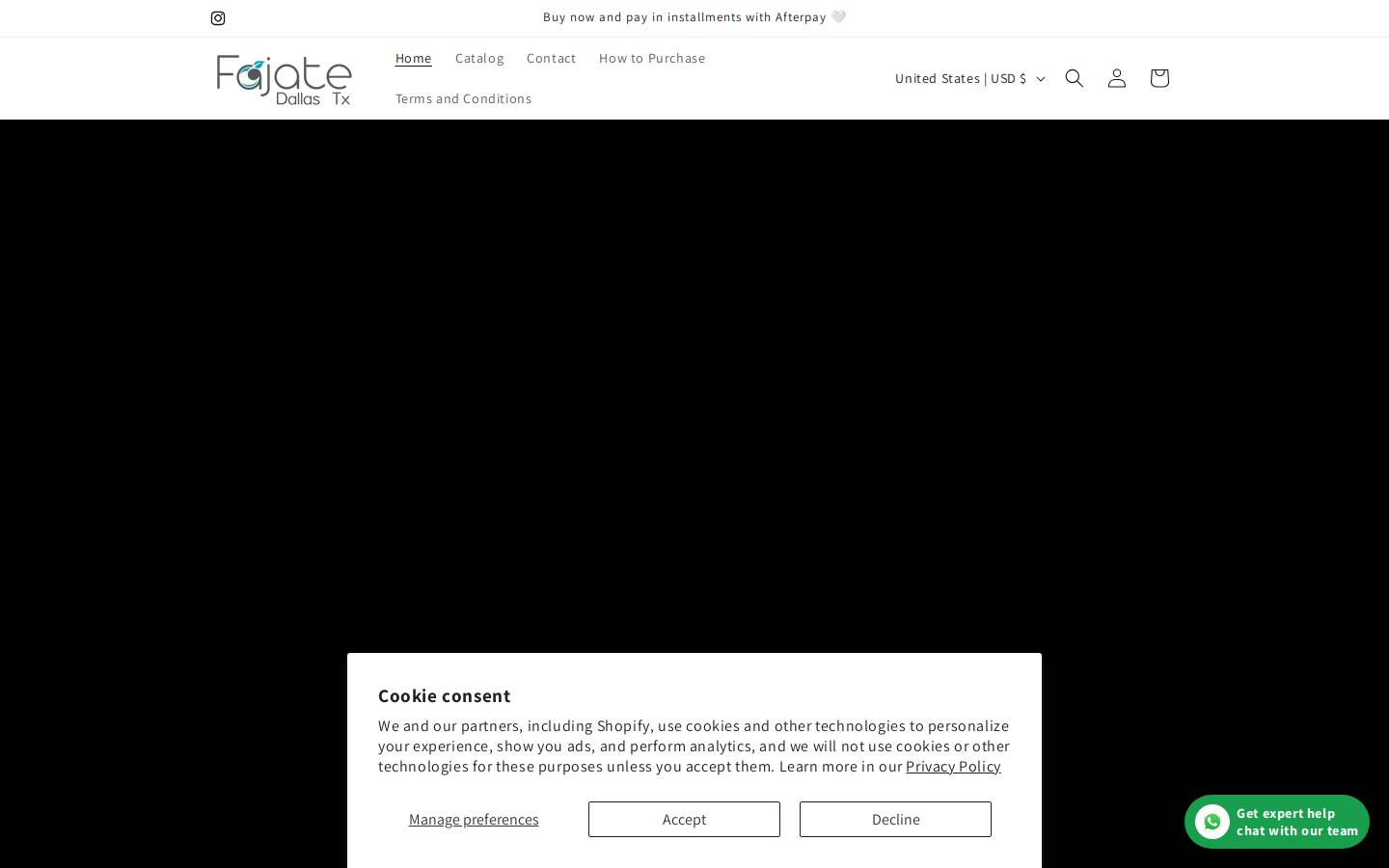 fajatedallastx.com homepage screenshot