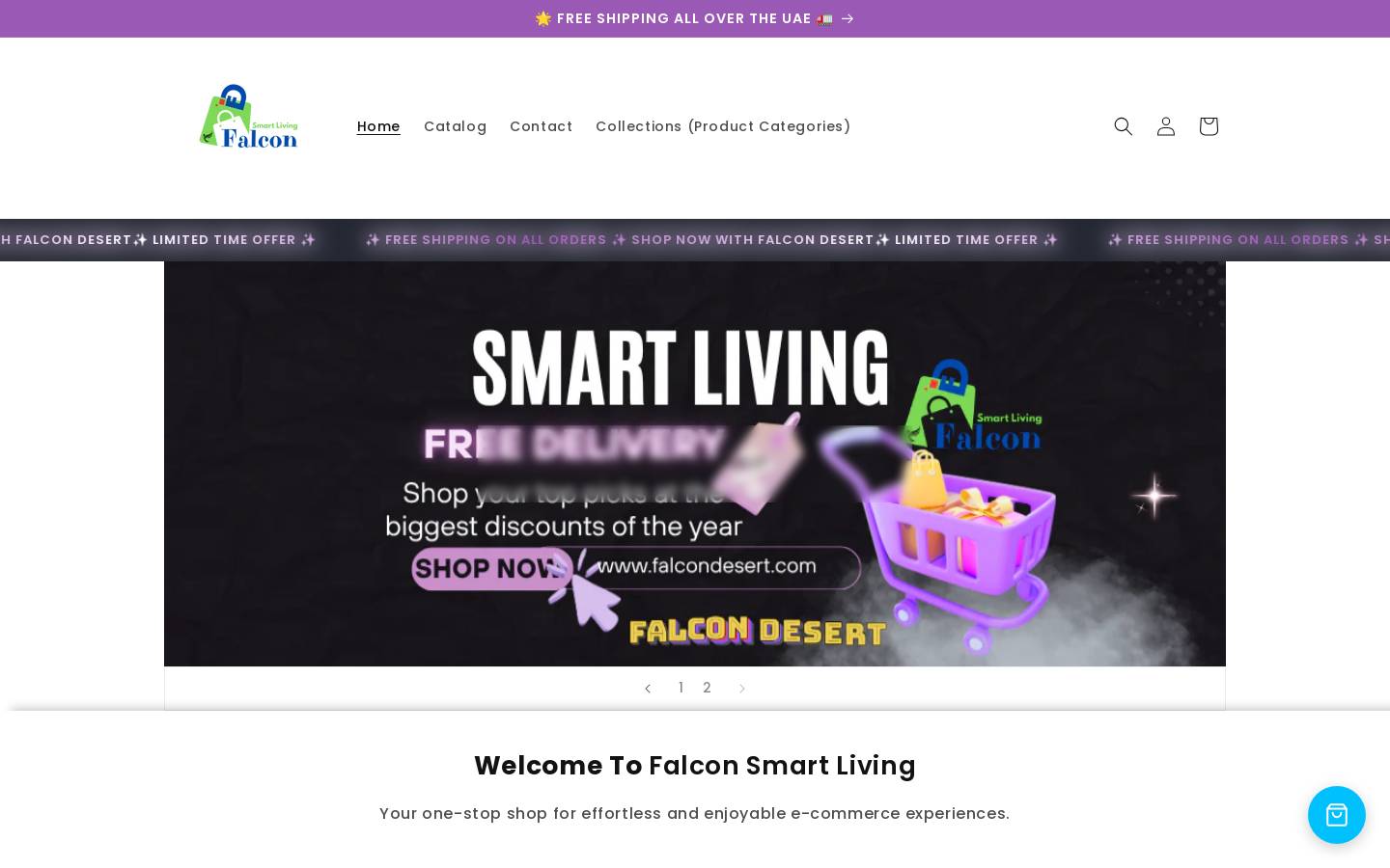 falcondesert.com homepage screenshot