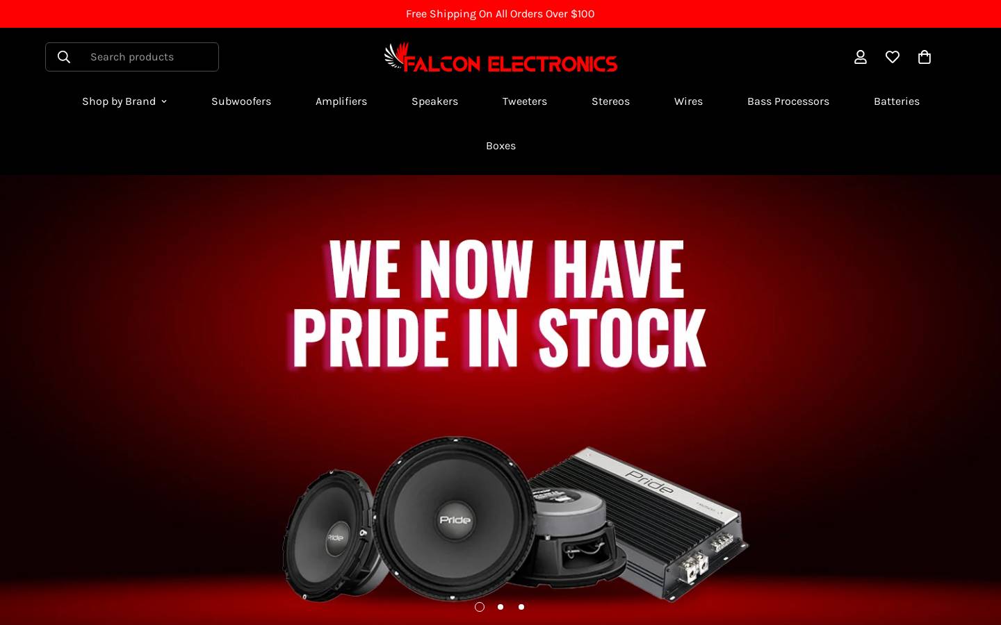 falconelectronics.store homepage screenshot