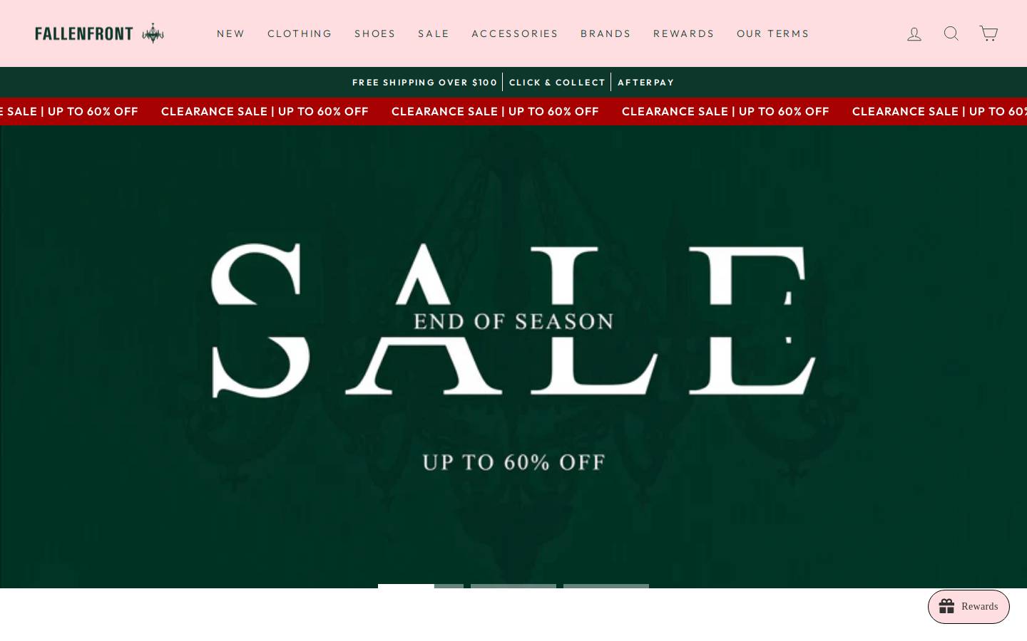 fallenfront.co.nz homepage screenshot