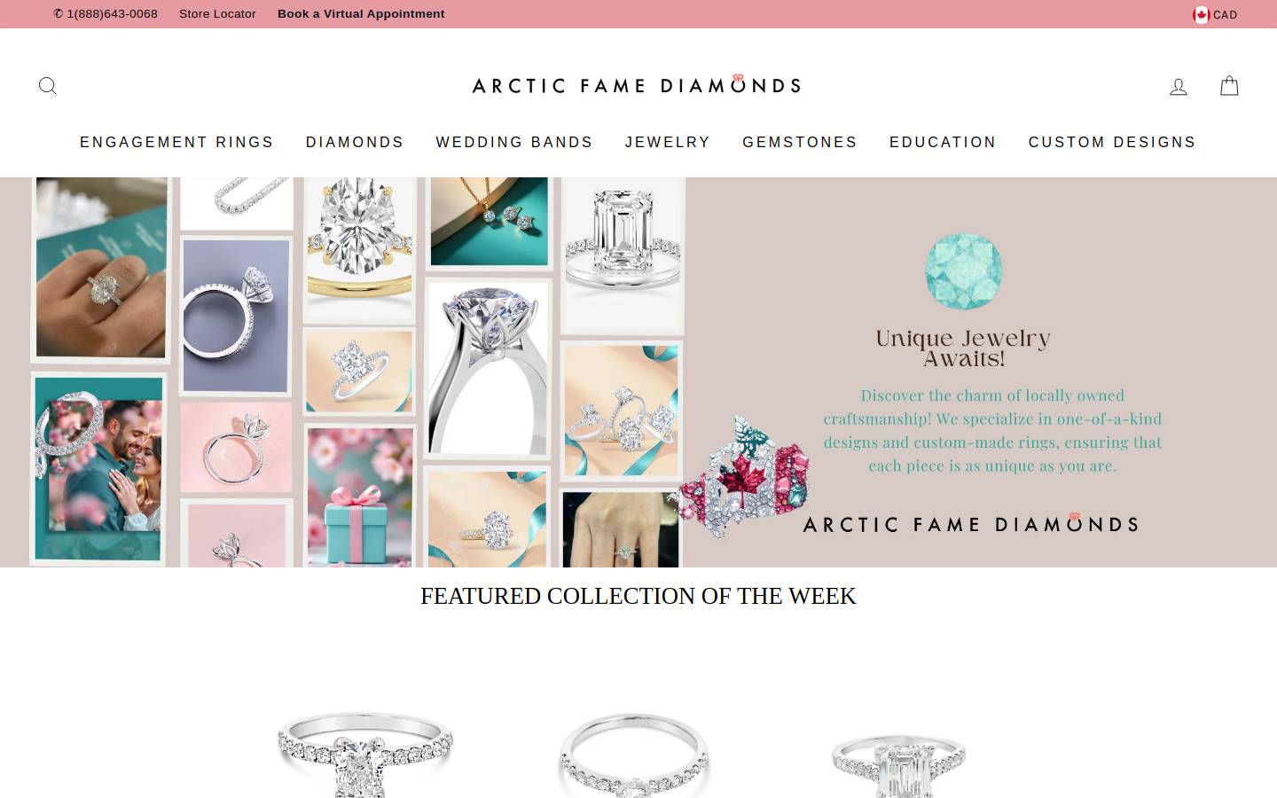 famediamonds.com homepage screenshot