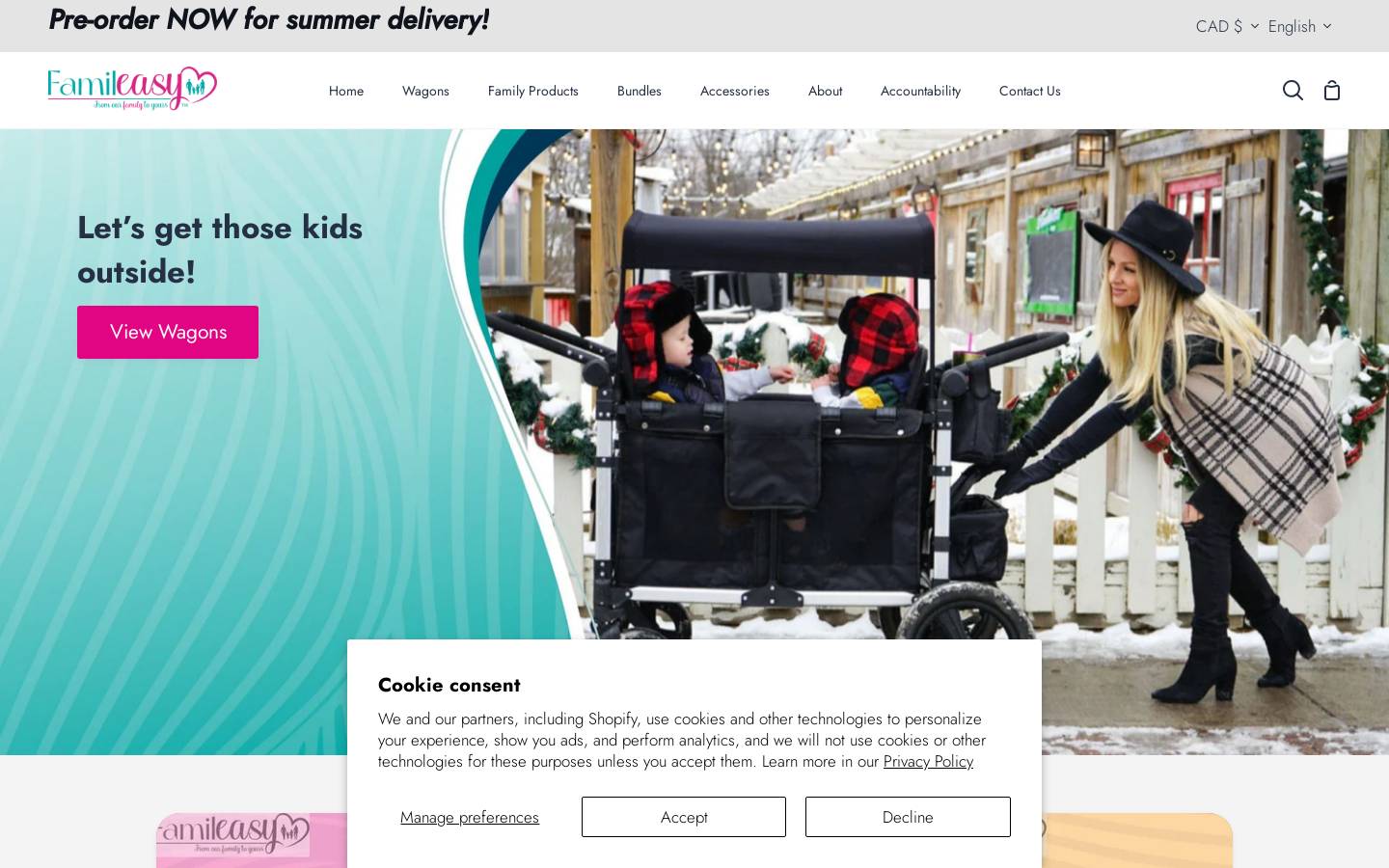 famileasy.ca homepage screenshot