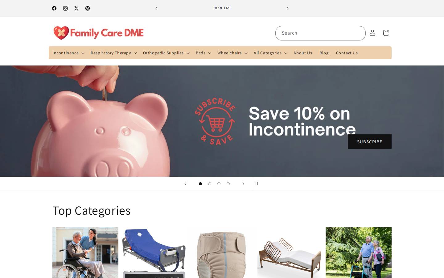 familycaredme.com homepage screenshot