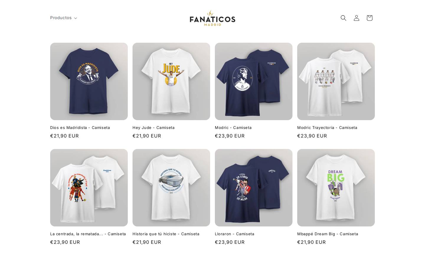 fanaticos.madrid homepage screenshot