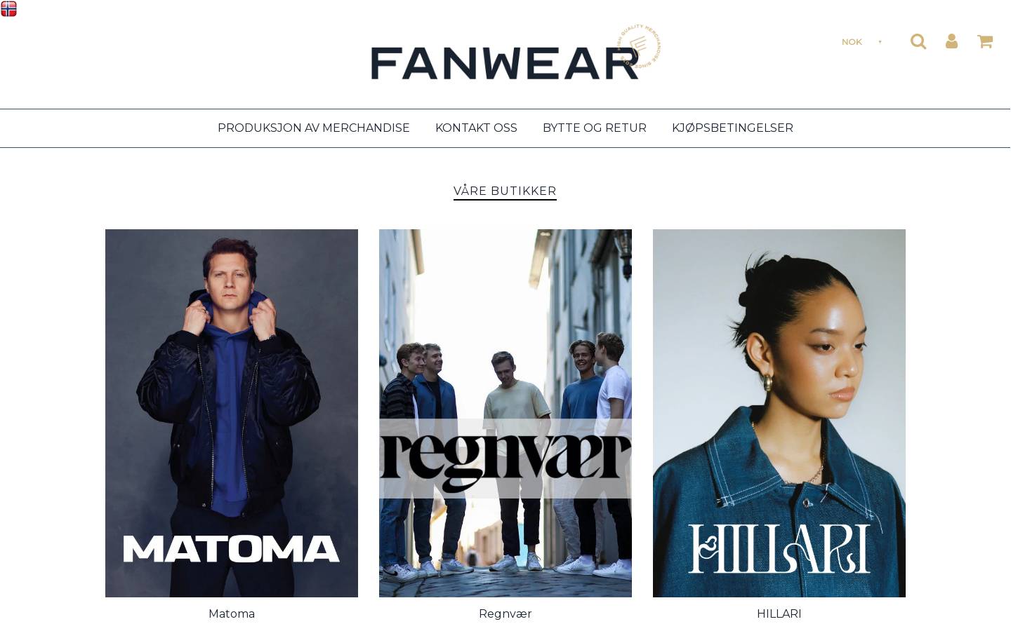fanbase.no homepage screenshot