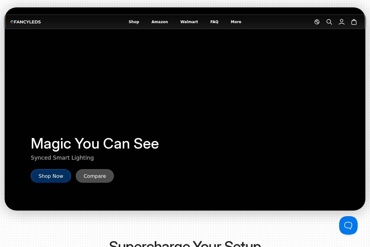 Fancyleds homepage screenshot