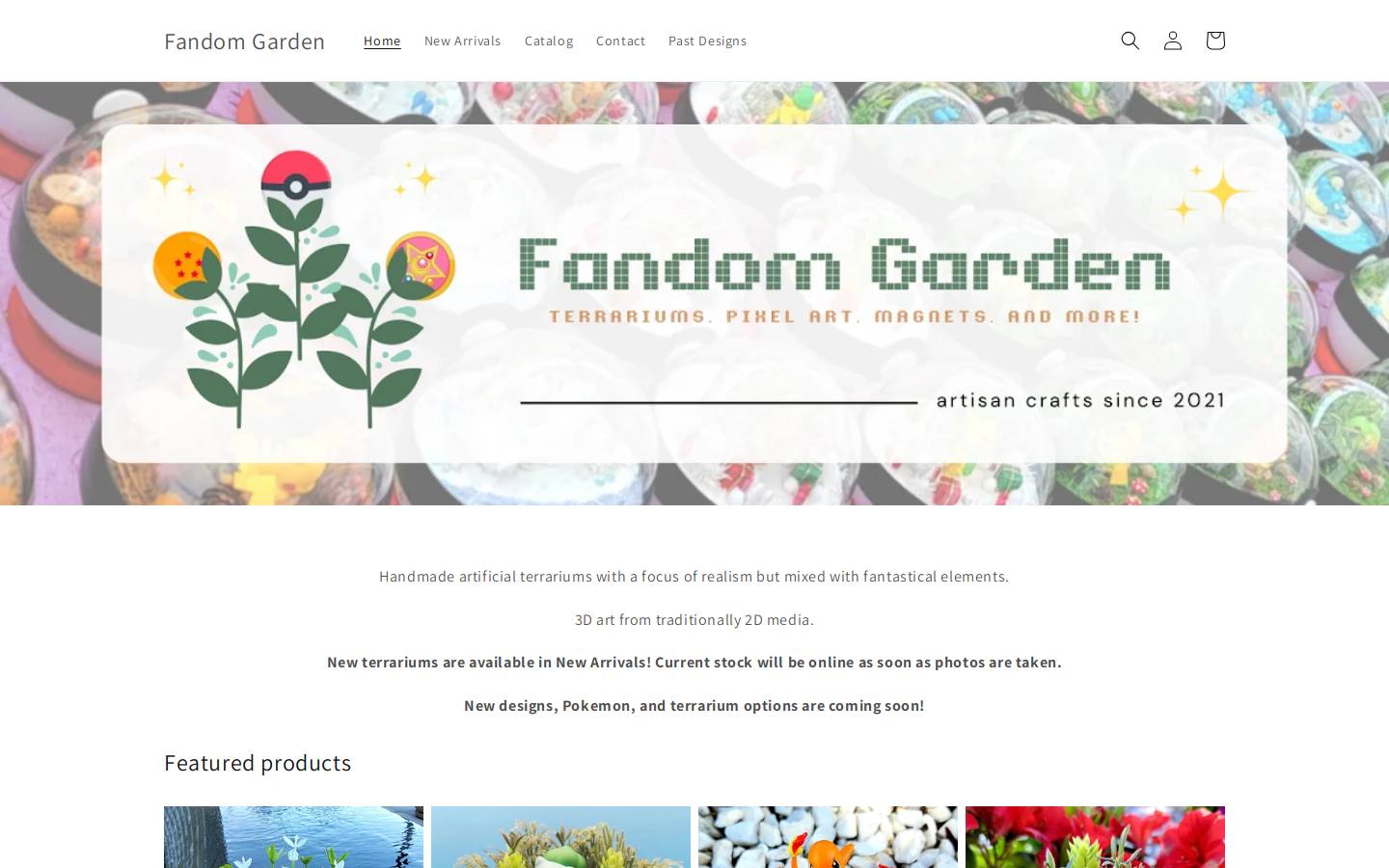 fandomgarden.com homepage screenshot