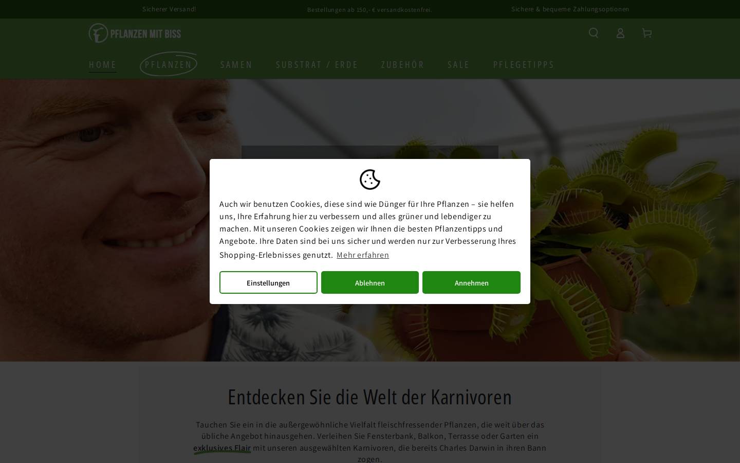 Fangblatt homepage screenshot