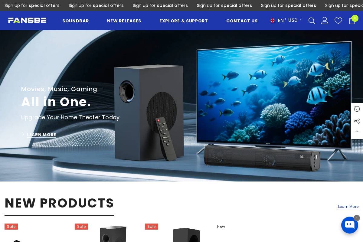 fansbetech.com homepage screenshot
