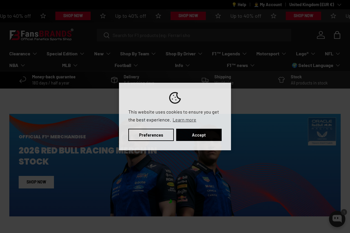 FansBRANDS ® homepage screenshot