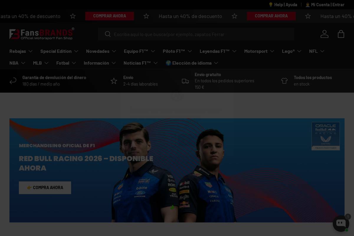 FansBRANDS ® homepage screenshot