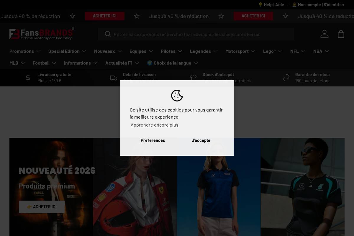 FansBRANDS ® homepage screenshot