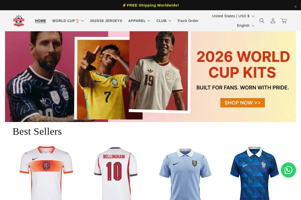 FansJerseyHub1 homepage screenshot