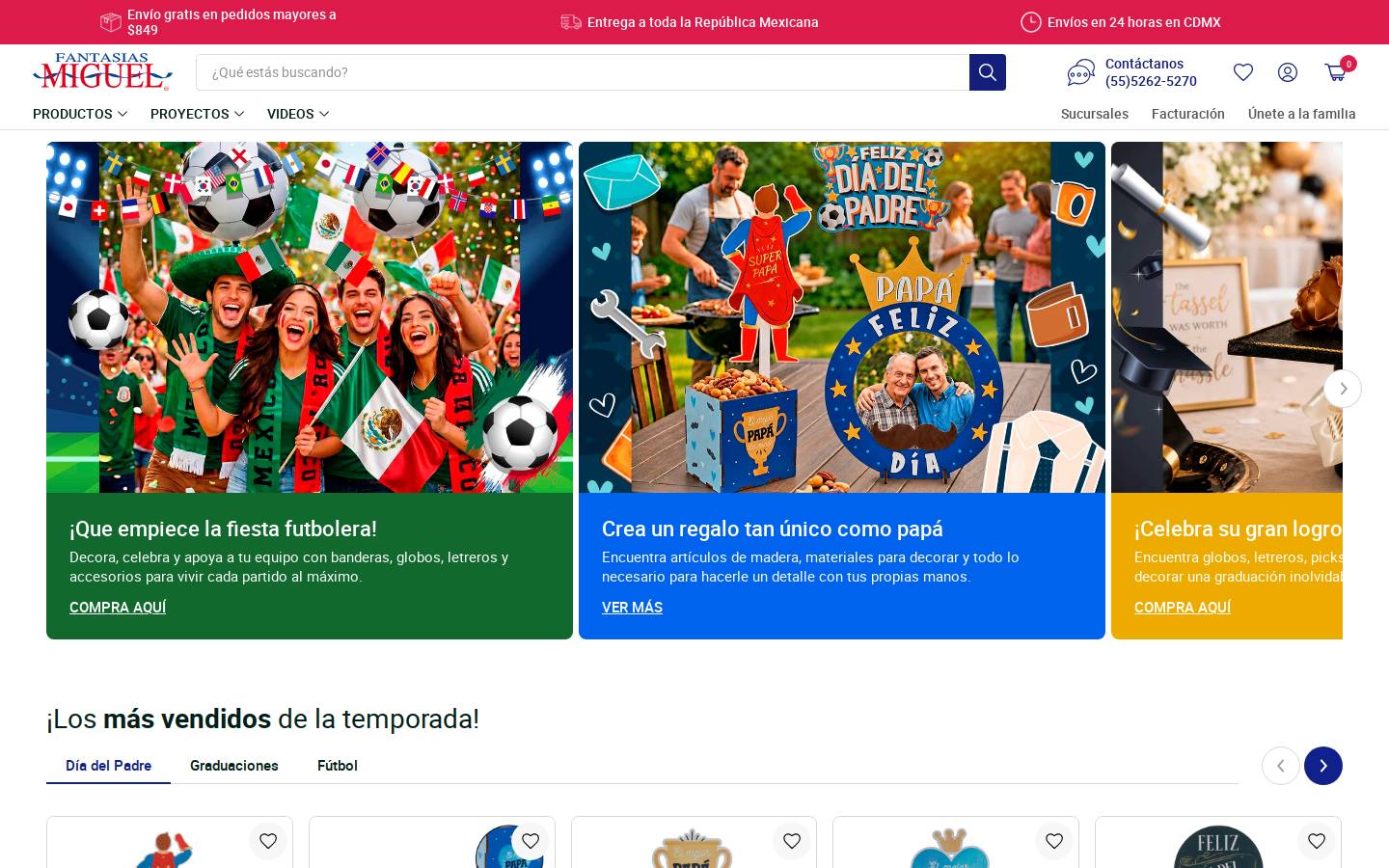 fantasiasmiguelexpress.com homepage screenshot