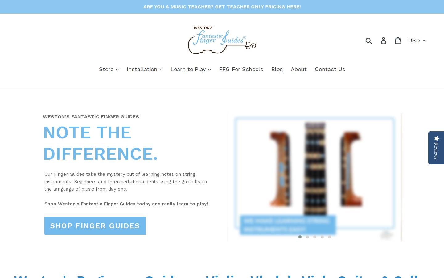 fantasticfingerguides.com homepage screenshot