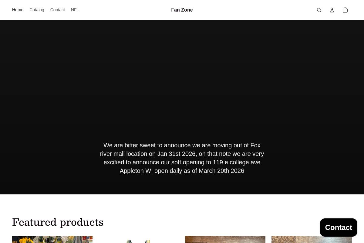 fanzonetitletown.com homepage screenshot