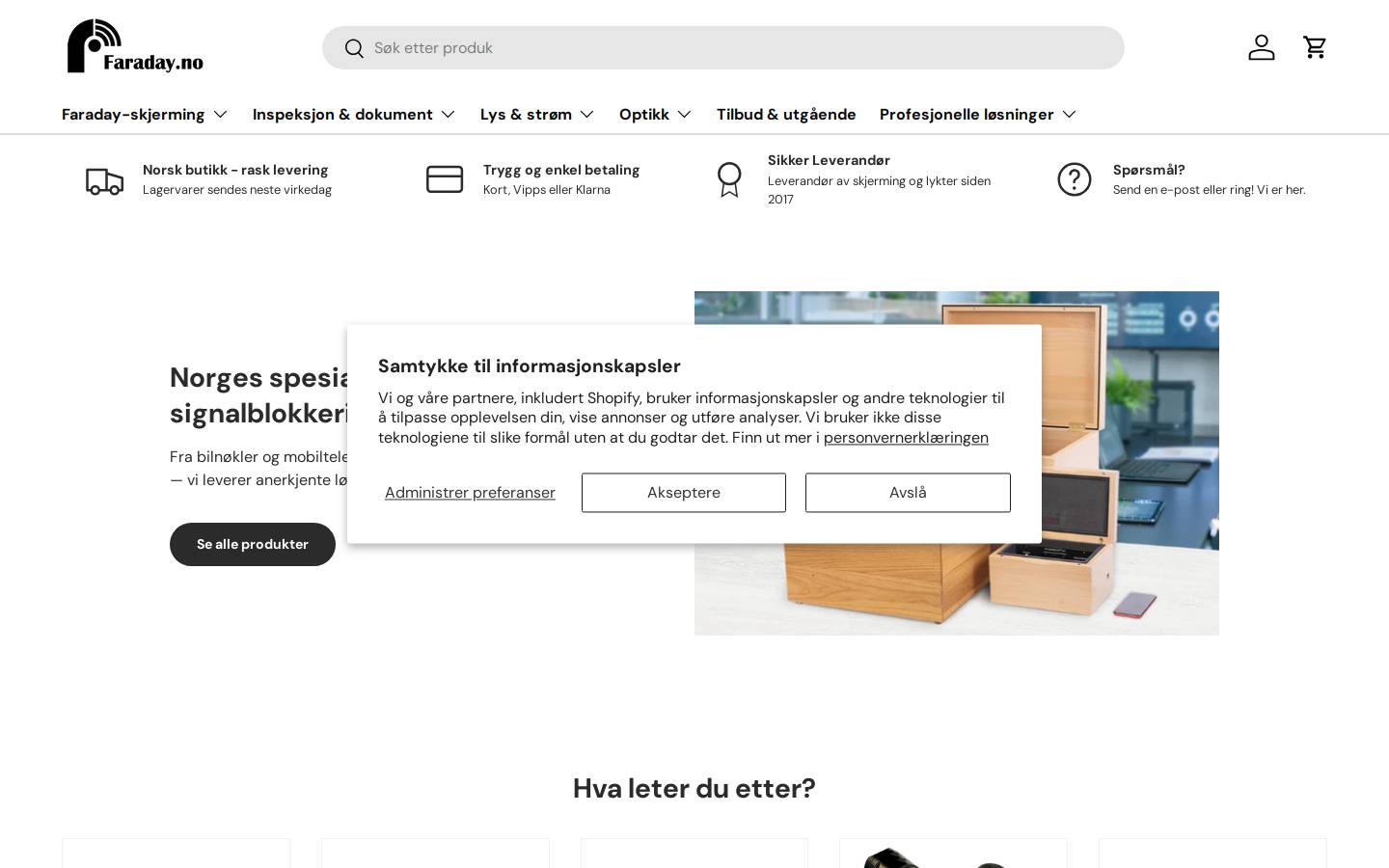 Faraday homepage screenshot