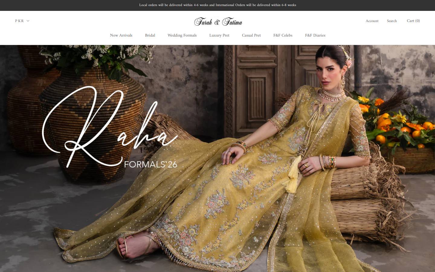 farahandfatima.com homepage screenshot