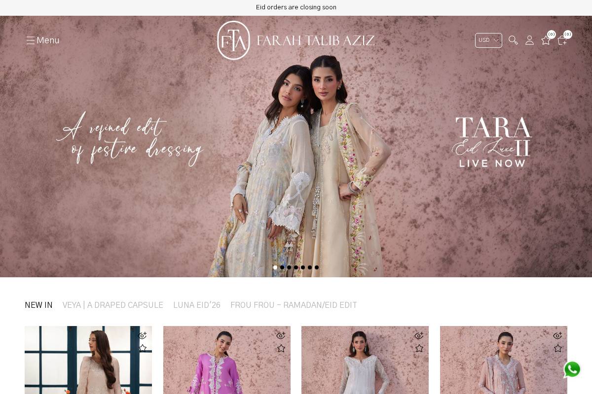 Farahtalibaziz homepage screenshot