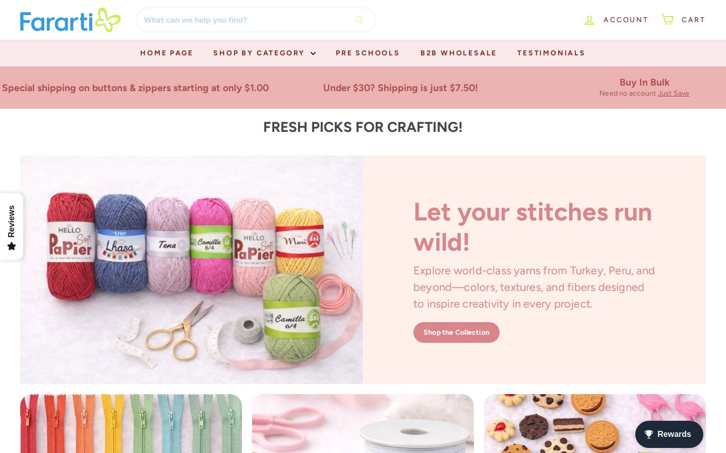 Fararti homepage screenshot