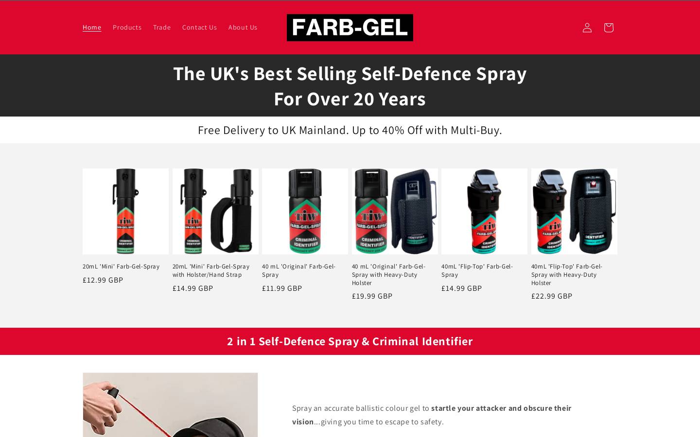 Farb-Gel-Spray homepage screenshot