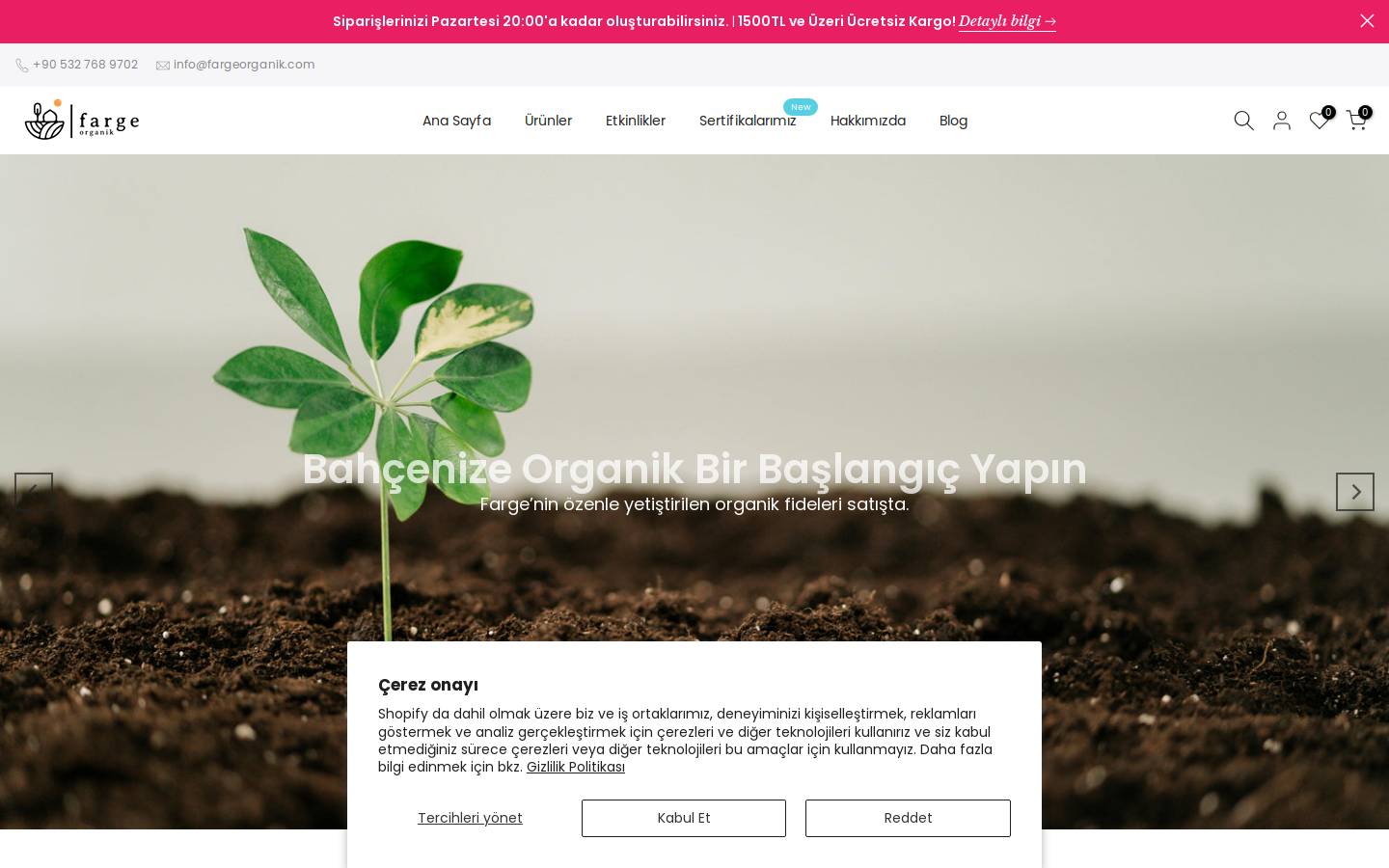 fargeorganik.com homepage screenshot